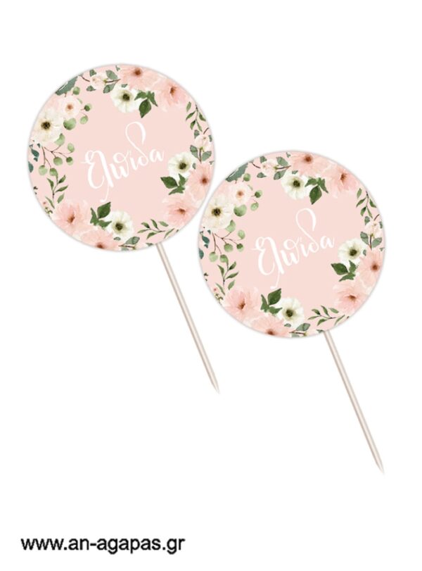 Cupcake Toppers Pink Blush