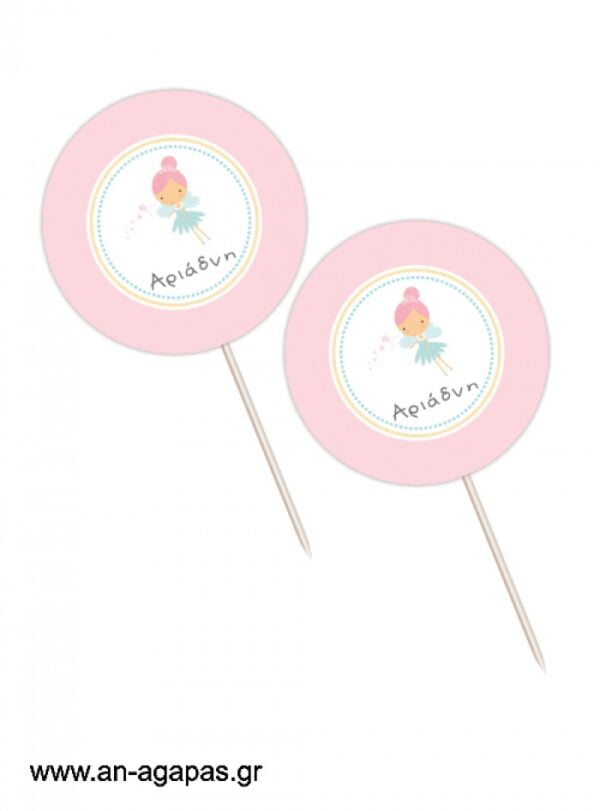 Cupcake  Toppers    Pink  Fairy