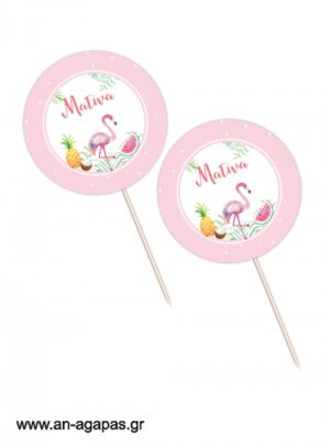 Cupcake  Toppers  Tropical  Girl