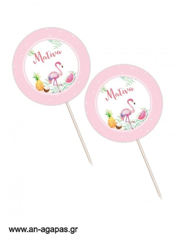 Cupcake  Toppers  Tropical  Girl
