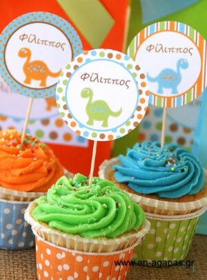 Cupcake Toppers Δεινόσαυρος