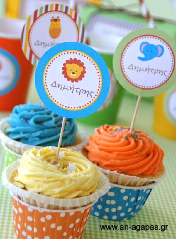 Cupcake Toppers Ζούγκλα