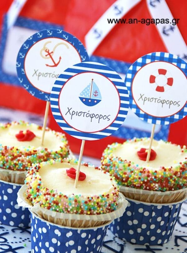 Cupcake Toppers Καράβι