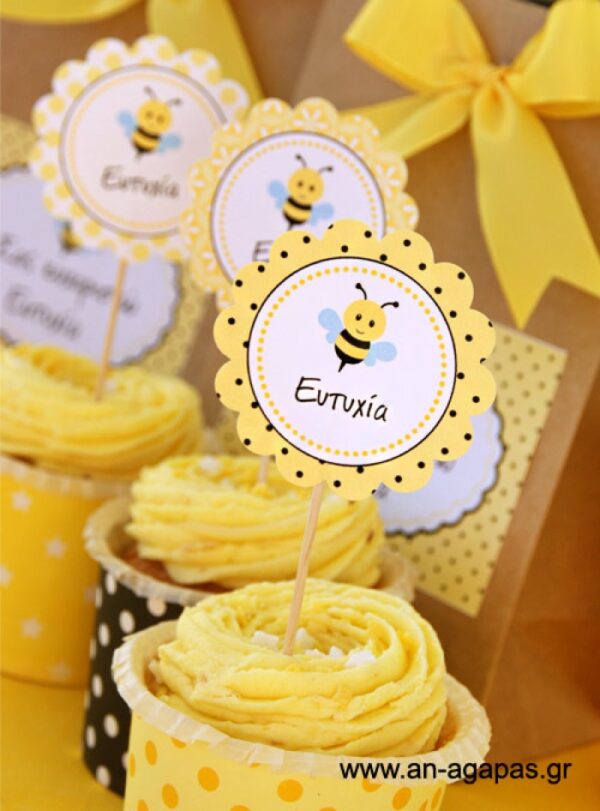 Cupcake Toppers Μελισσούλα