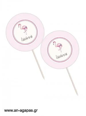 Cupcake  ToppersFlamingo