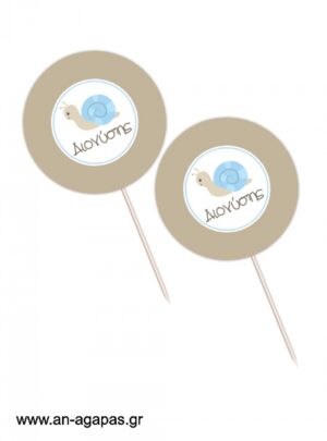 Cupcake  toppers  Baby  Snail