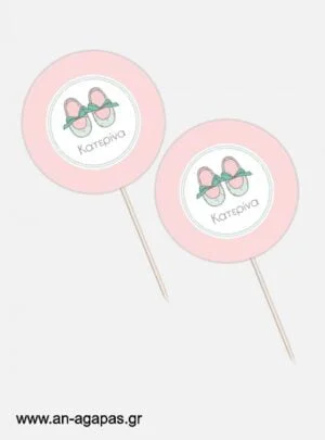 Cupcake  toppers  Flowery  Shoes