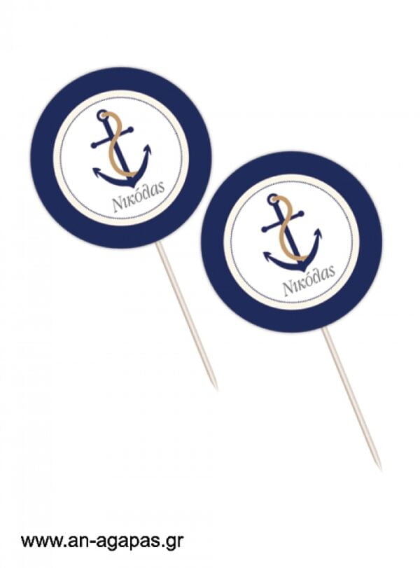 Cupcake  toppers  Nautica