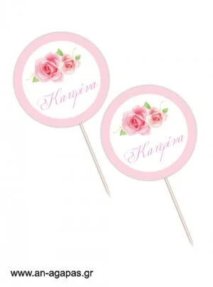 Cupcake  toppers  Pretty  Roses 