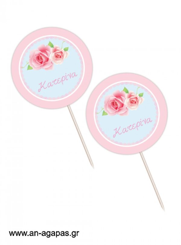 Cupcake  toppers  Shabby  Chic