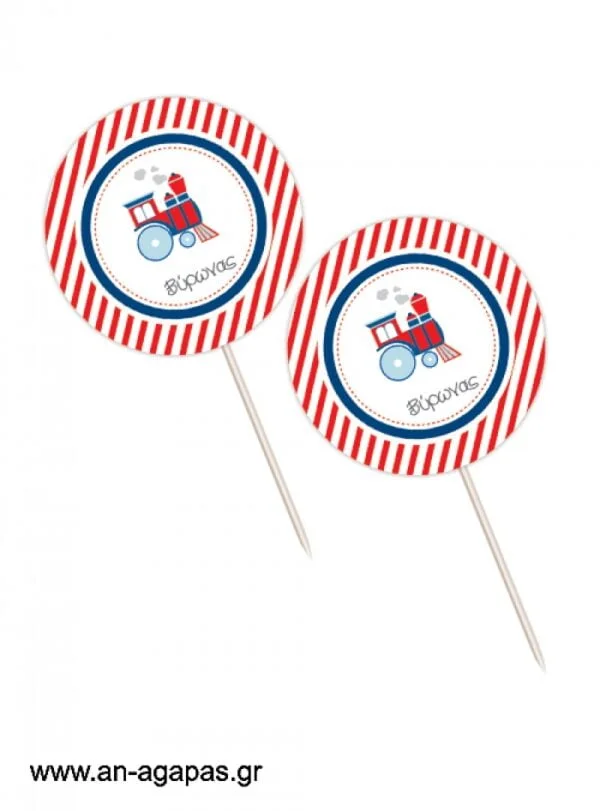 Cupcake  toppers  Steam  Train