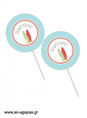 Cupcake  toppers  Surf  Club 