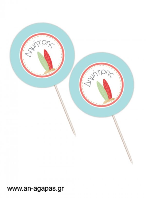 Cupcake  toppers  Surf  Club