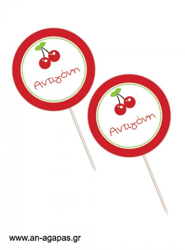 Cupcake  toppers  Sweet  Cherry