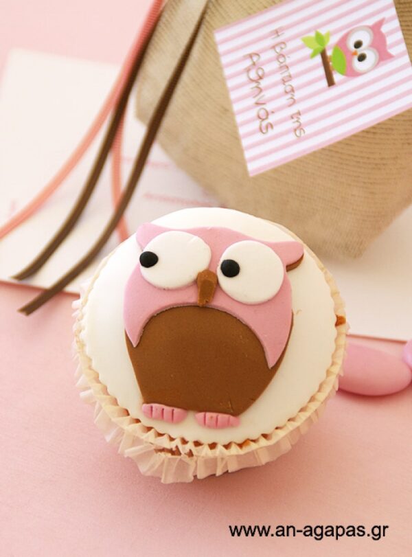 Cupcake-Κουκουβάγια-ροζ-.jpg