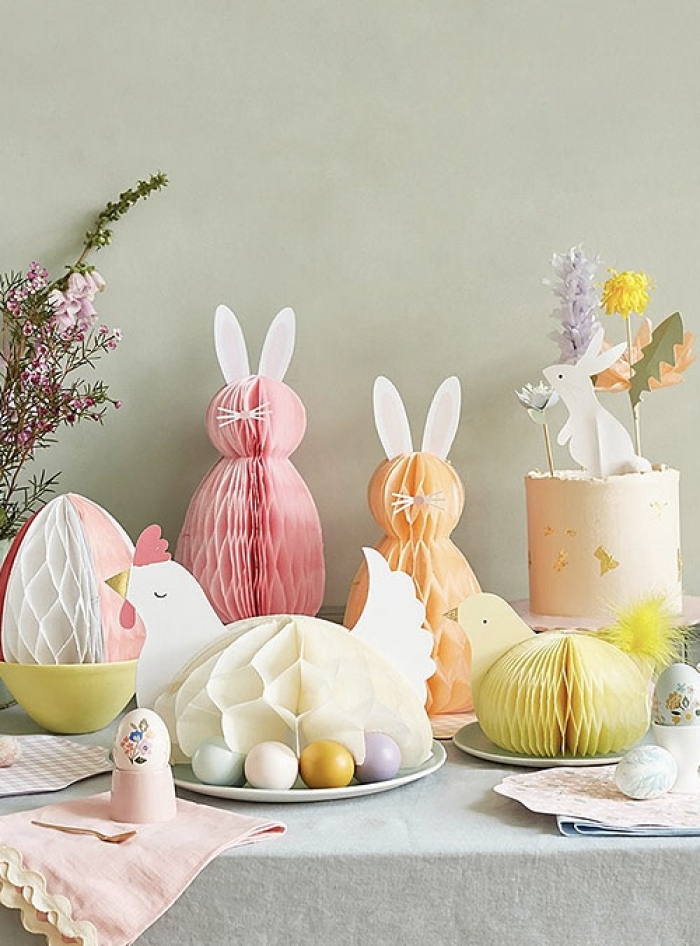 Easter Honeycomb Decorations