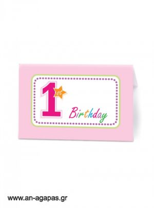 Food  labels  1st  Birthday  Girl