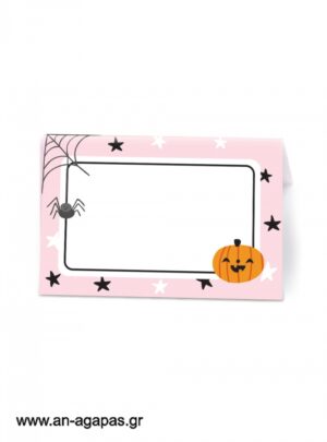 Food labels Pink Halloween