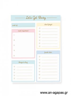 Get  Busy-  Large  notepad