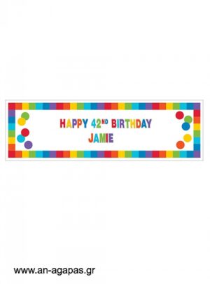 Giant  banner  Happy  Birthday 