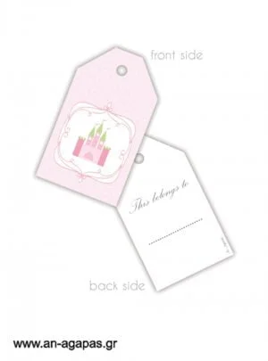 Gift  Tag  Κάστρο  κορίτσι 