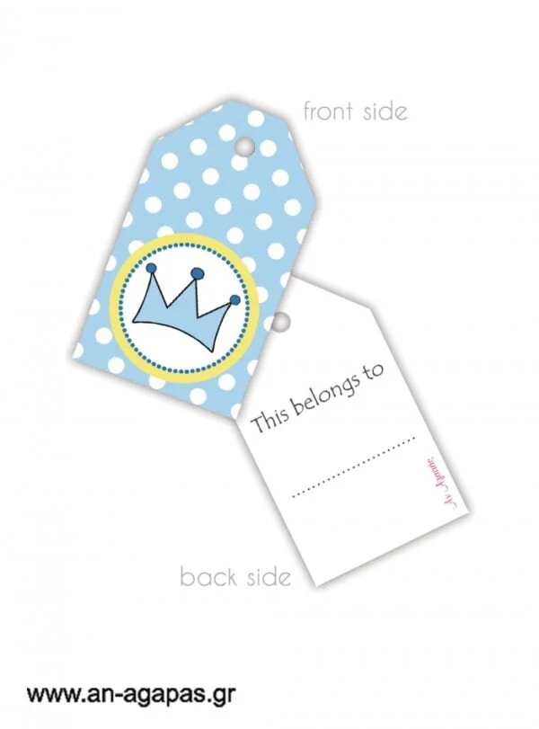 Gift  Tags  Boy  Crown