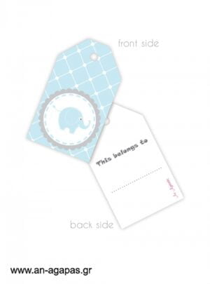 Gift  tags  Sweet  Baby  Elephant