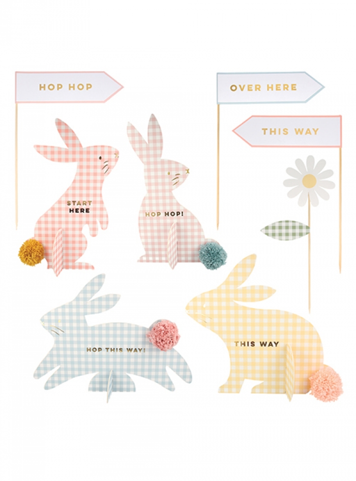 Gingham Bunnies Egg Hunt Kit