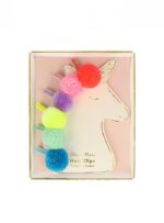 Hair  Clips  Pompom  Unicorn