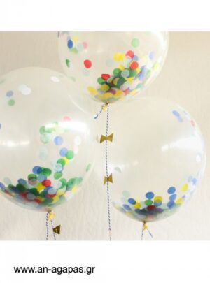 Multi  color  Confetti  Balloon  Kit  (8τεμ) 