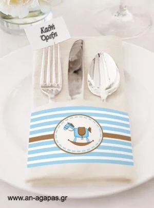 Napkin  Ring  Baby  Horse  (12τμχ)