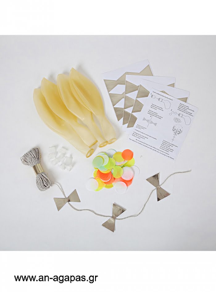 Neon  Confetti  Balloon  Kit  (8τεμ)