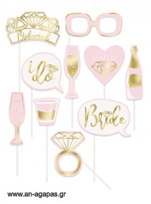 "Photoprops  Pink  and  Gold  Foil  Bachelorette"