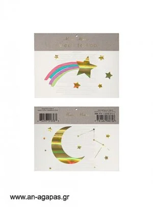 Rainbow  Shooting  Star  Τατουάζ  2τμχ 