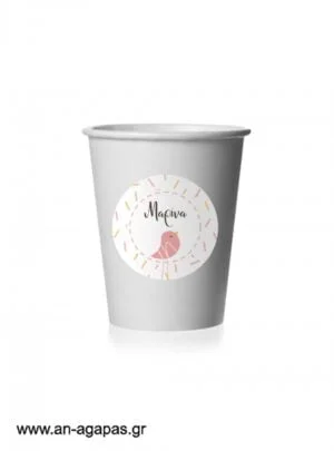 Round  Stickers  Pink  Bird 