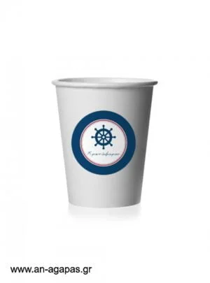 Round  Stickers  Red  Nautical   