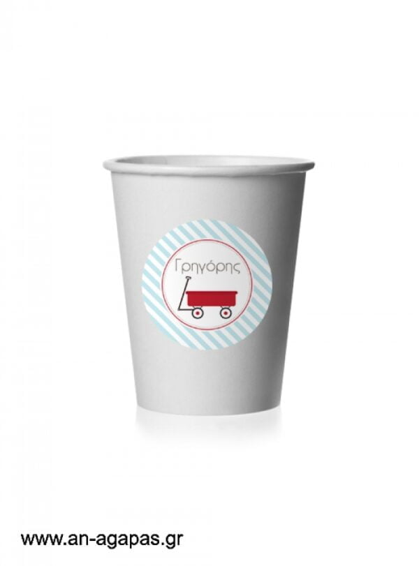 Round  Stickers  Red  Wagon