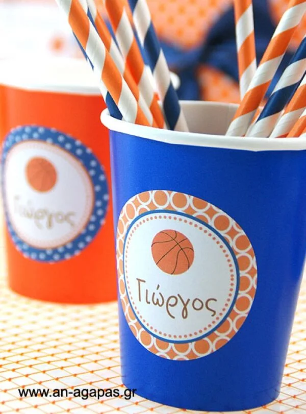 Round sticker Basket
