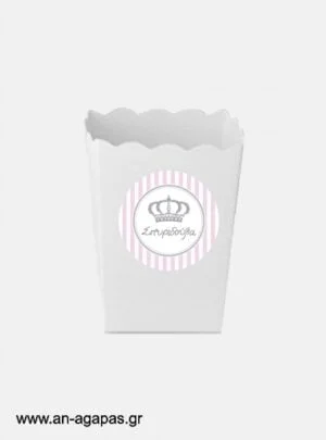 Round  stickers  Stripy  Crown  Girl 