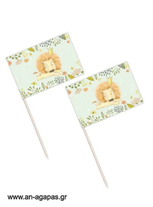 Toothpick flags Baby Jungle