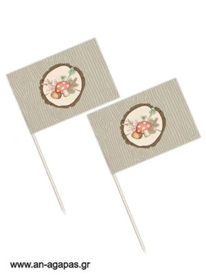Toothpick flags Forest Fun