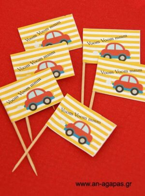 Toothpick Flags Cars