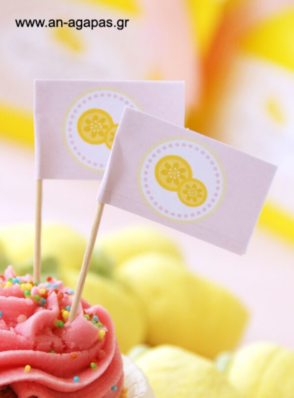 Toothpick Flags Pink Lemonade