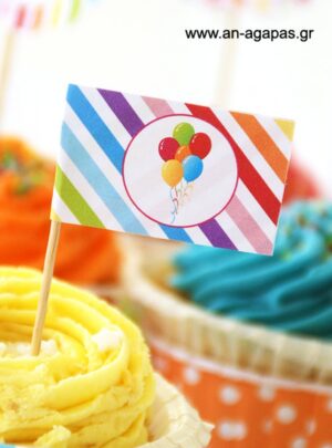 Toothpick Flags Rainbow