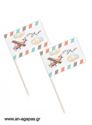 Toothpick flags Airplane