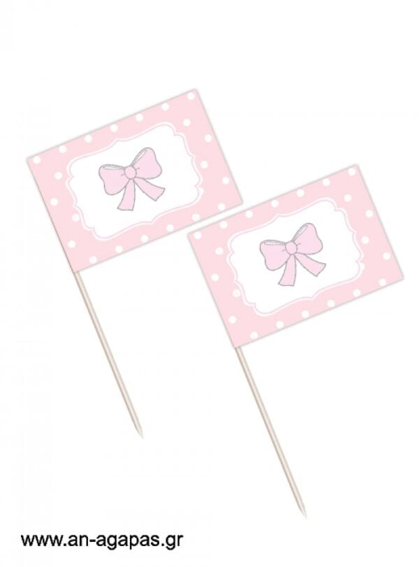 Toothpick  flags  Baby  Bow