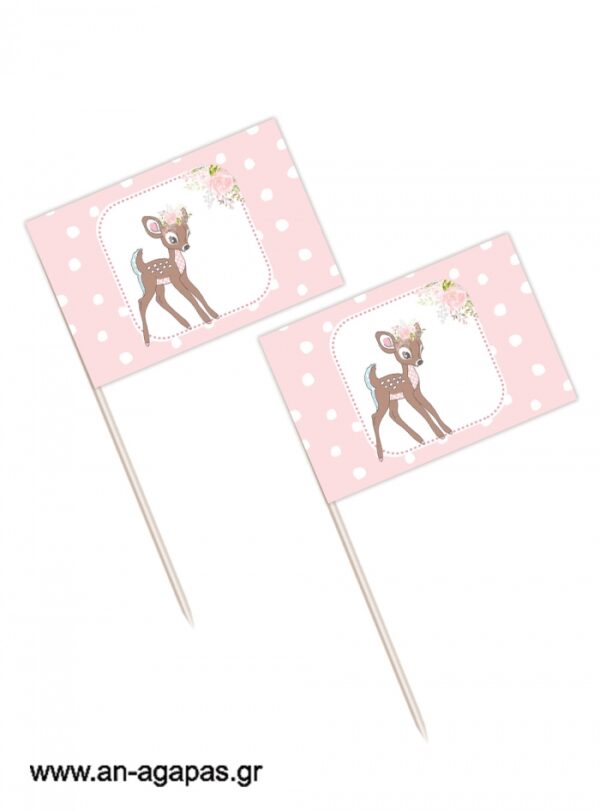 Toothpick  flags  Baby  Deer