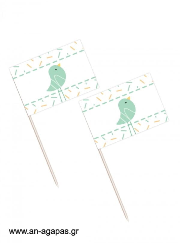 Toothpick  flags  Blue  Bird