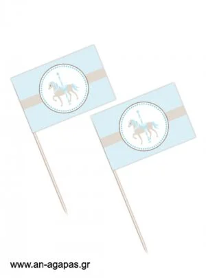 Toothpick  flags  Blue  Carousel 
