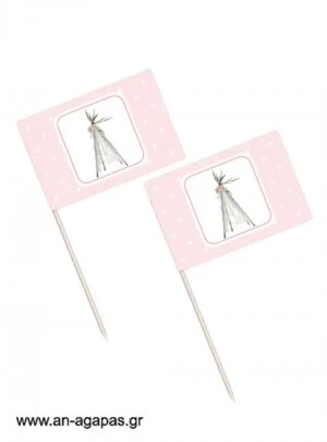 Toothpick  flags  Boho  Girl 